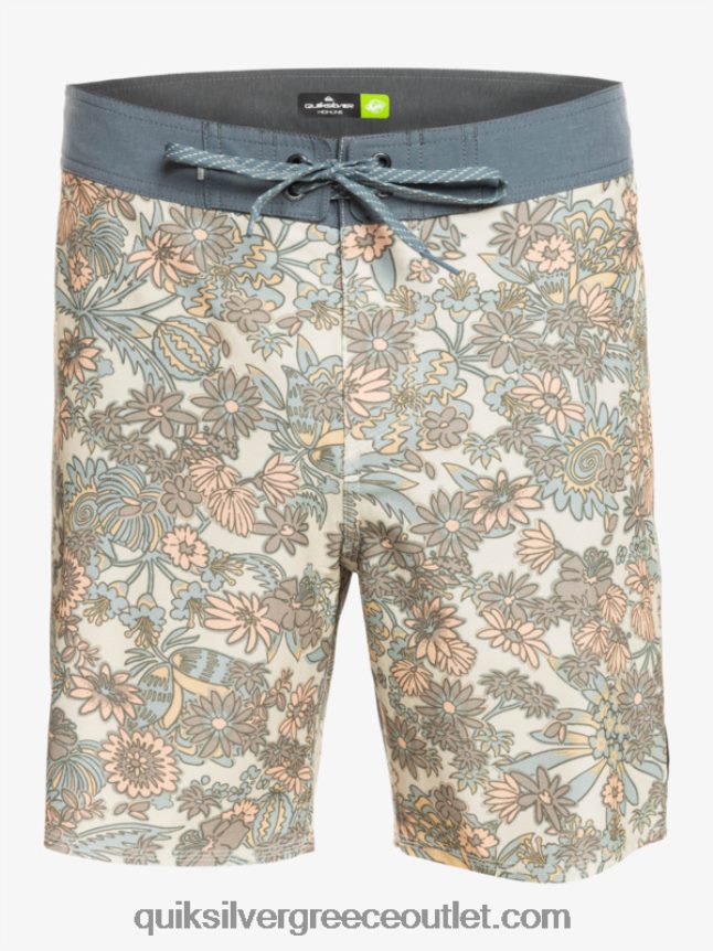 hempstretch 69 18 boardshort Quiksilver άνδρες 66LP841815 αντίκα λευκό