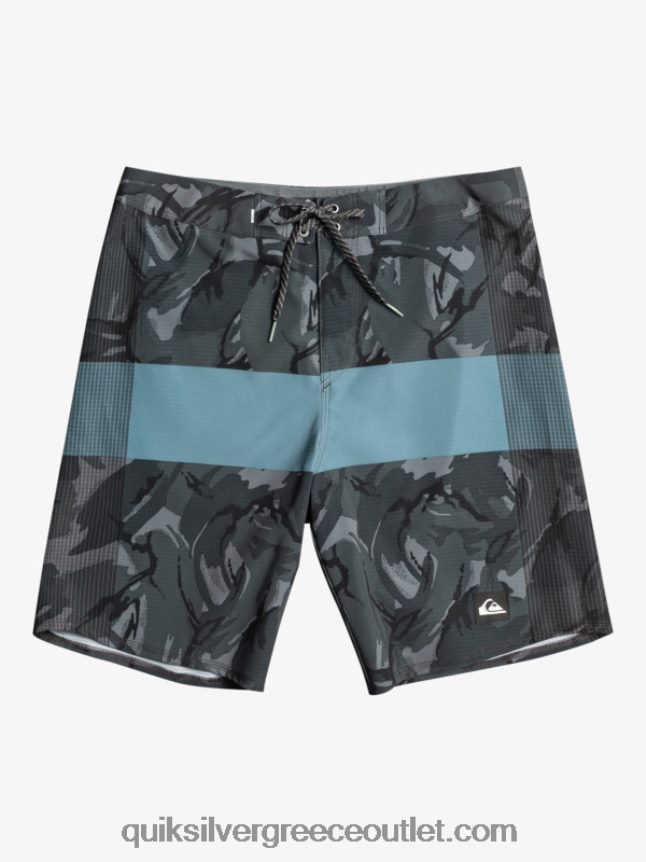 highlite arch 19 boardshort Quiksilver άνδρες 66LP84369 ασφαλτικό σκυρόδερμα