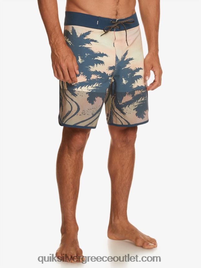 Σορτς σανίδας highlite scallop 19 Quiksilver άνδρες 66LP8418 παστέλ τιρκουάζ