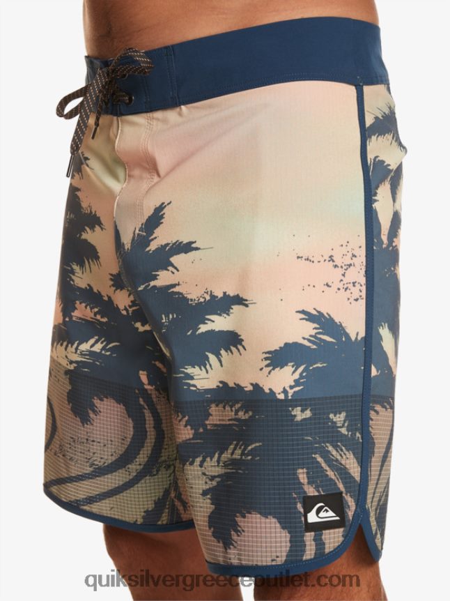 Σορτς σανίδας highlite scallop 19 Quiksilver άνδρες 66LP8418 παστέλ τιρκουάζ