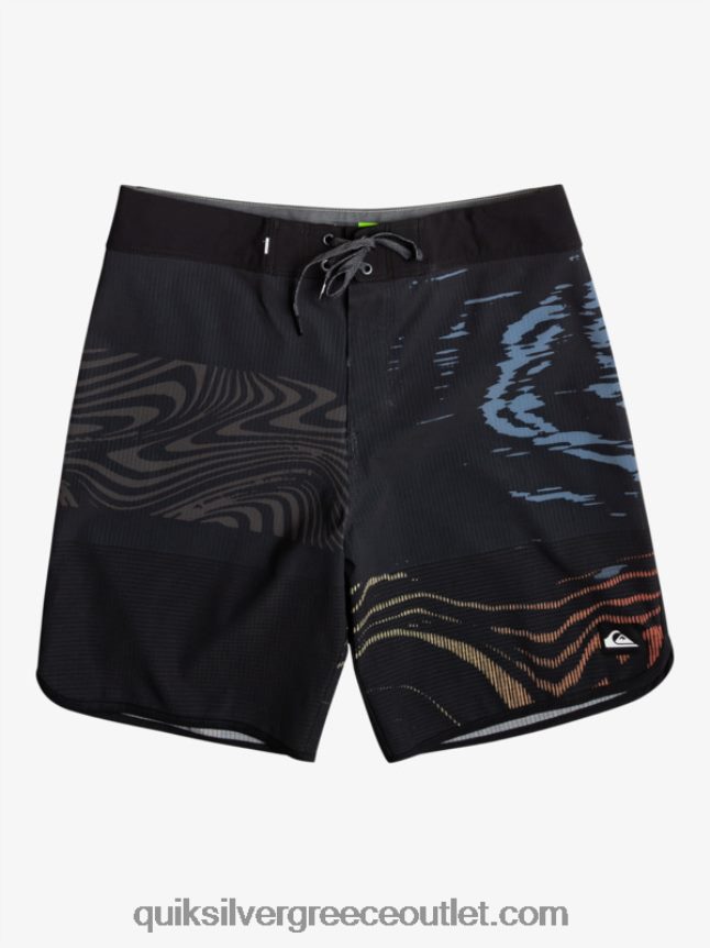 Σορτς σανίδας highlite scallop 19 Quiksilver άνδρες 66LP8419 μαύρος