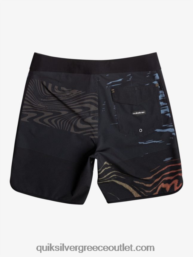 Σορτς σανίδας highlite scallop 19 Quiksilver άνδρες 66LP8419 μαύρος