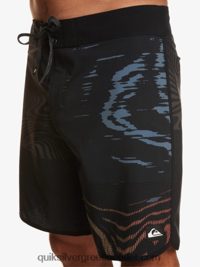 Σορτς σανίδας highlite scallop 19 Quiksilver άνδρες 66LP8419 μαύρος
