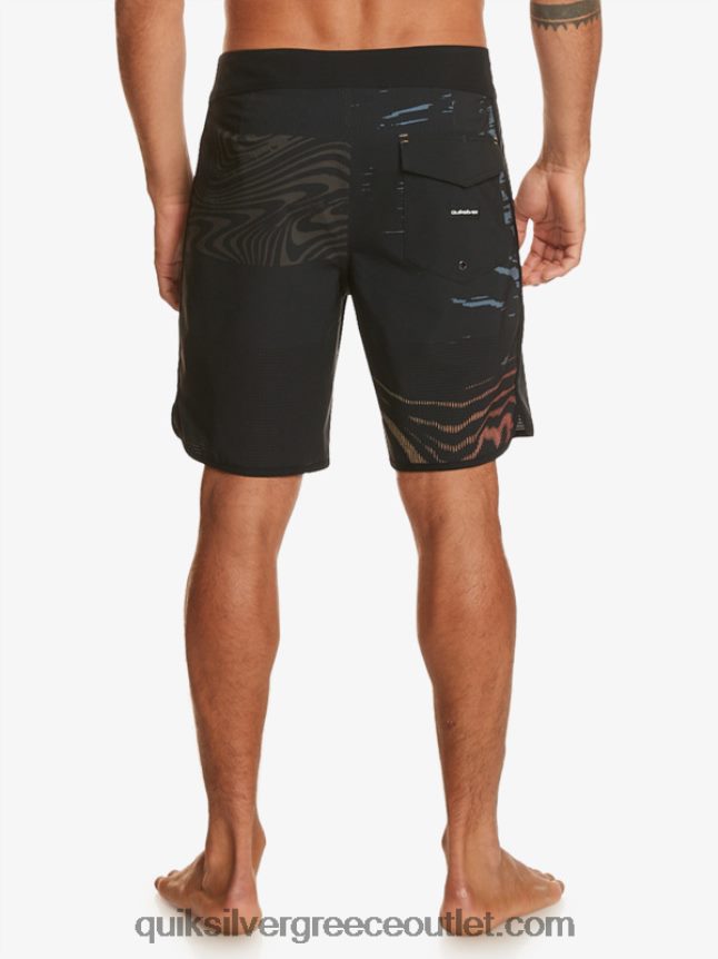 Σορτς σανίδας highlite scallop 19 Quiksilver άνδρες 66LP8419 μαύρος