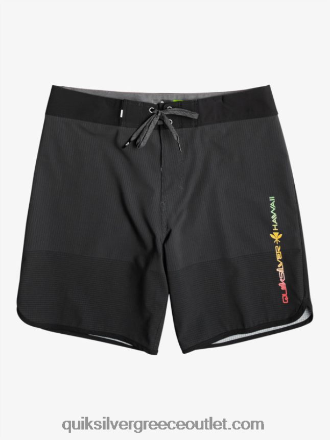Σορτς σανίδας highlite scallop 19 Quiksilver άνδρες 66LP8421 μαύρος