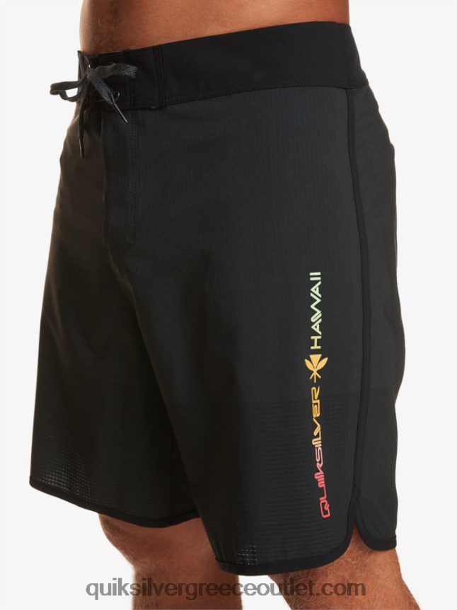 Σορτς σανίδας highlite scallop 19 Quiksilver άνδρες 66LP8421 μαύρος