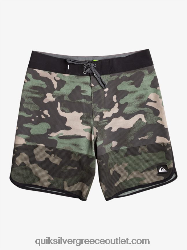 Σορτς σανίδας highlite scallop 19 Quiksilver άνδρες 66LP8422 ασφαλτικό σκυρόδερμα