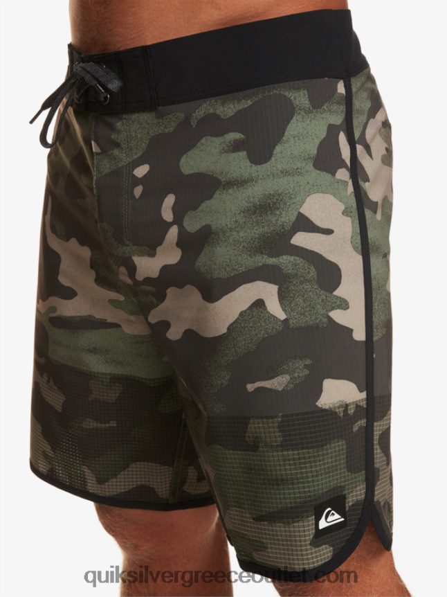 Σορτς σανίδας highlite scallop 19 Quiksilver άνδρες 66LP8422 ασφαλτικό σκυρόδερμα