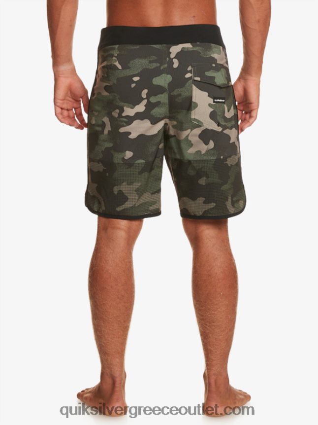 Σορτς σανίδας highlite scallop 19 Quiksilver άνδρες 66LP8422 ασφαλτικό σκυρόδερμα