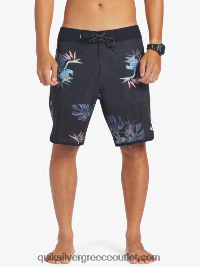 Σορτς σανίδας highlite scallop 19 Quiksilver άνδρες 66LP8424 μαύρος