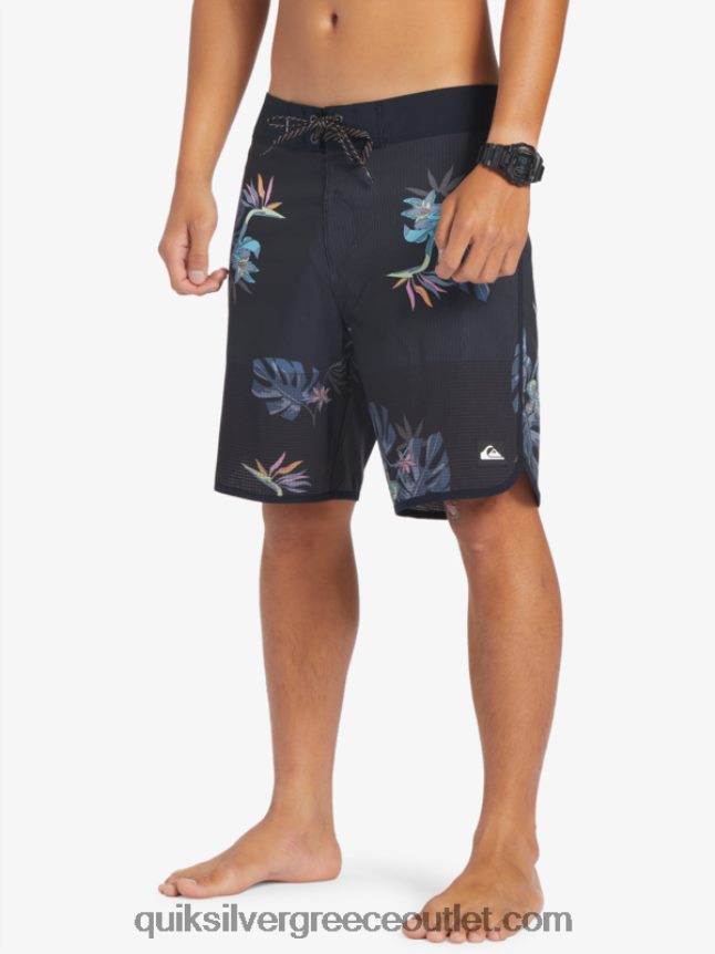 Σορτς σανίδας highlite scallop 19 Quiksilver άνδρες 66LP8424 μαύρος