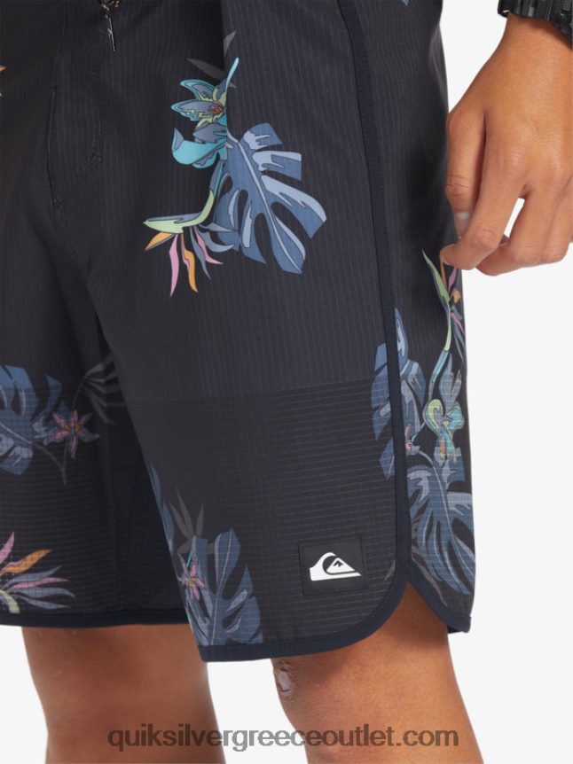 Σορτς σανίδας highlite scallop 19 Quiksilver άνδρες 66LP8424 μαύρος