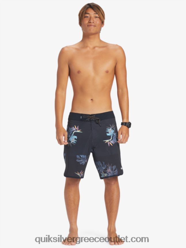Σορτς σανίδας highlite scallop 19 Quiksilver άνδρες 66LP8424 μαύρος