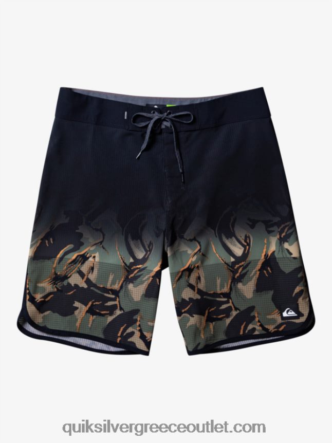 Σορτς σανίδας highlite scallop 19 Quiksilver άνδρες 66LP8425 τετράφυλλο τριφύλλι