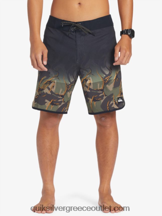 Σορτς σανίδας highlite scallop 19 Quiksilver άνδρες 66LP8425 τετράφυλλο τριφύλλι