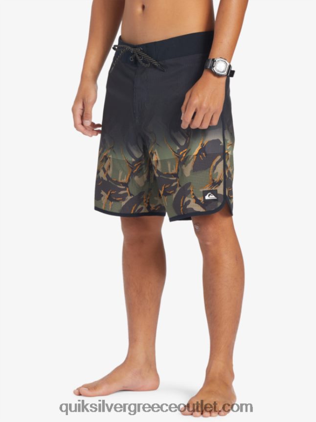Σορτς σανίδας highlite scallop 19 Quiksilver άνδρες 66LP8425 τετράφυλλο τριφύλλι