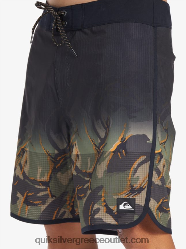Σορτς σανίδας highlite scallop 19 Quiksilver άνδρες 66LP8425 τετράφυλλο τριφύλλι