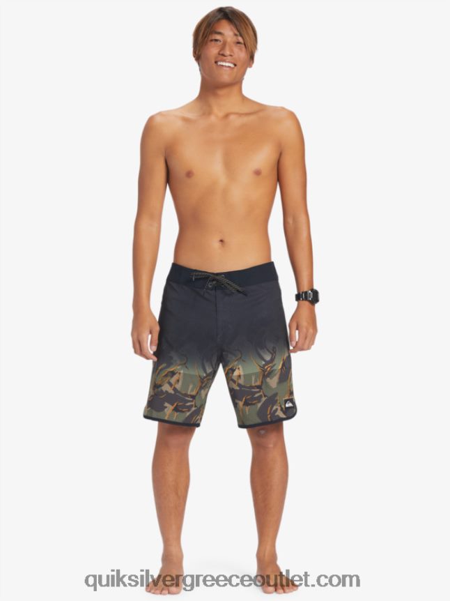 Σορτς σανίδας highlite scallop 19 Quiksilver άνδρες 66LP8425 τετράφυλλο τριφύλλι