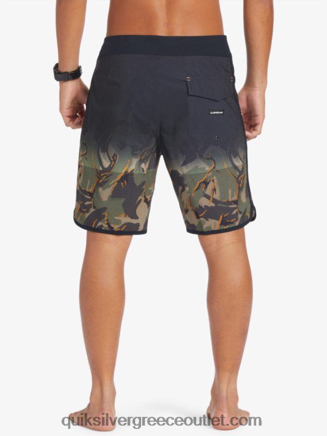 Σορτς σανίδας highlite scallop 19 Quiksilver άνδρες 66LP8425 τετράφυλλο τριφύλλι