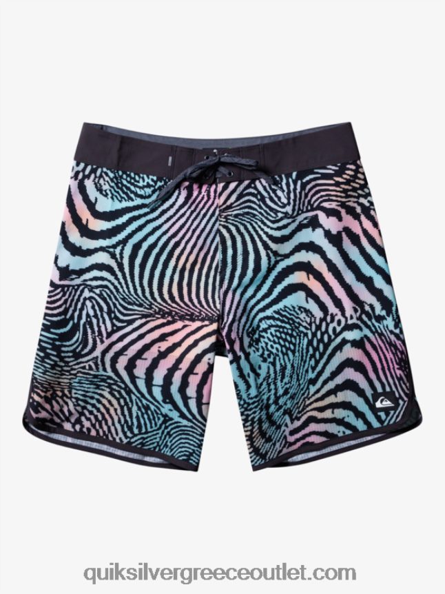 Σορτς σανίδας highlite scallop 19 Quiksilver άνδρες 66LP8428 ασφαλτικό σκυρόδερμα