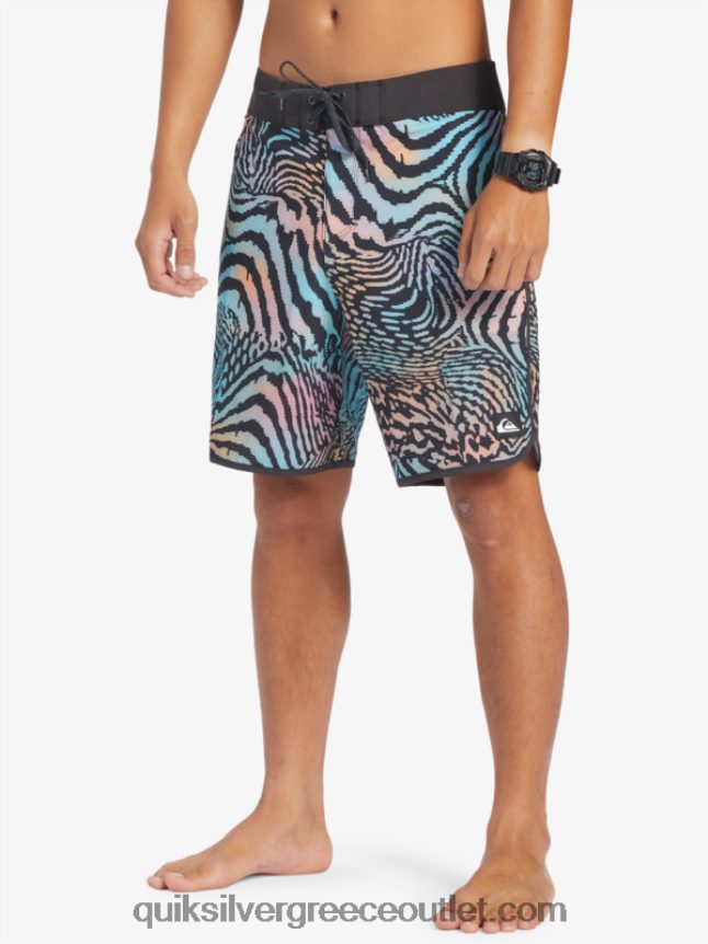 Σορτς σανίδας highlite scallop 19 Quiksilver άνδρες 66LP8428 ασφαλτικό σκυρόδερμα