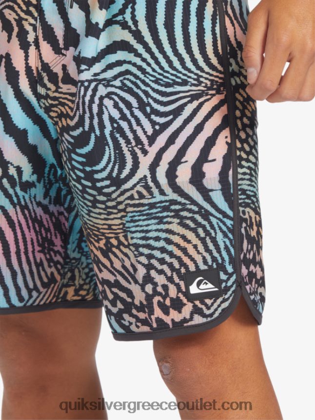 Σορτς σανίδας highlite scallop 19 Quiksilver άνδρες 66LP8428 ασφαλτικό σκυρόδερμα