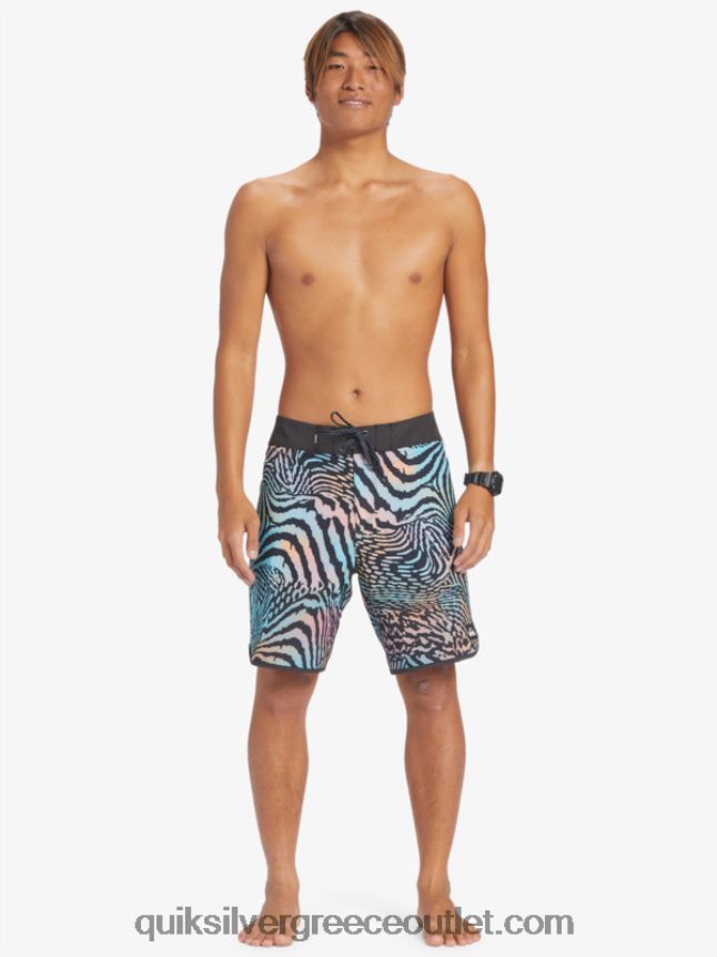 Σορτς σανίδας highlite scallop 19 Quiksilver άνδρες 66LP8428 ασφαλτικό σκυρόδερμα