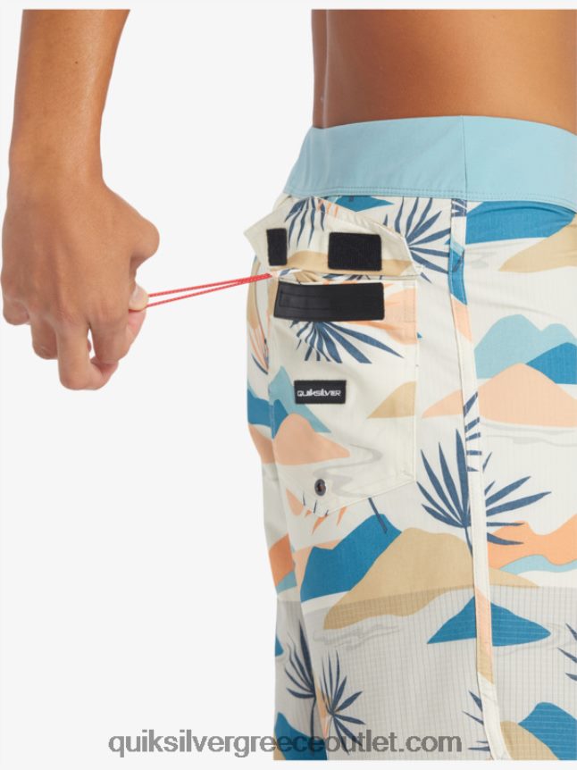 Σορτς σανίδας highlite scallop 19 Quiksilver άνδρες 66LP8429 σημύδα