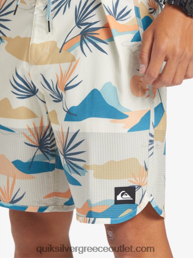 Σορτς σανίδας highlite scallop 19 Quiksilver άνδρες 66LP8429 σημύδα