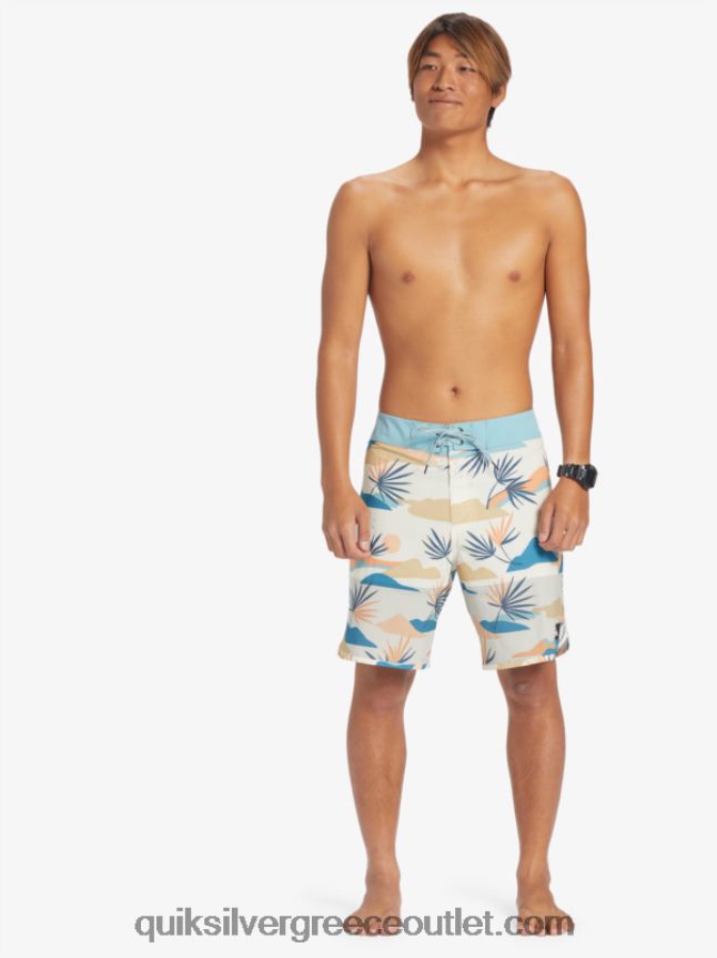 Σορτς σανίδας highlite scallop 19 Quiksilver άνδρες 66LP8429 σημύδα