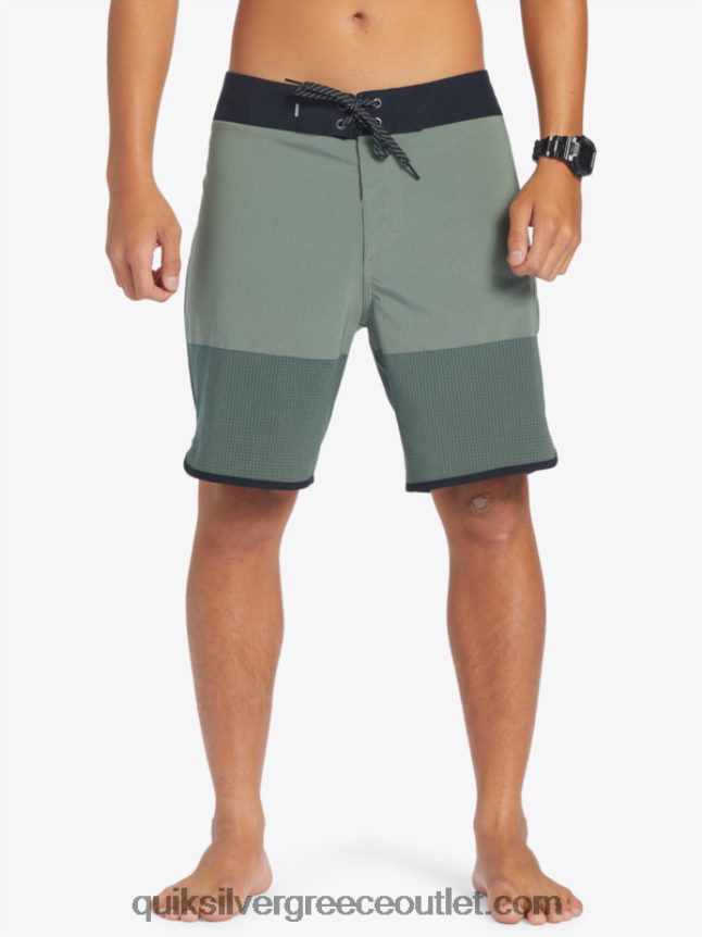 Σορτς σανίδας highlite scallop 19 Quiksilver άνδρες 66LP8430 θυμάρι