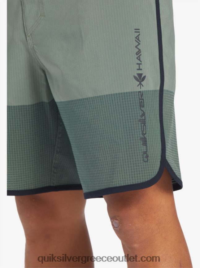 Σορτς σανίδας highlite scallop 19 Quiksilver άνδρες 66LP8430 θυμάρι