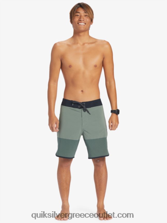 Σορτς σανίδας highlite scallop 19 Quiksilver άνδρες 66LP8430 θυμάρι