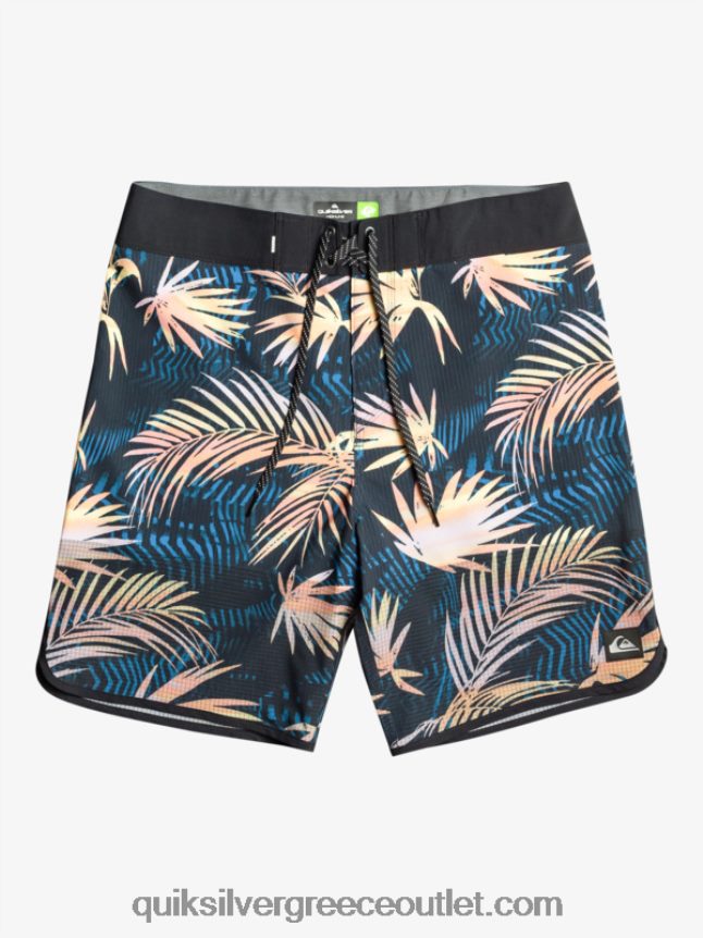 Σορτς σανίδας highlite scallop 19 Quiksilver άνδρες 66LP8431 μαύρος