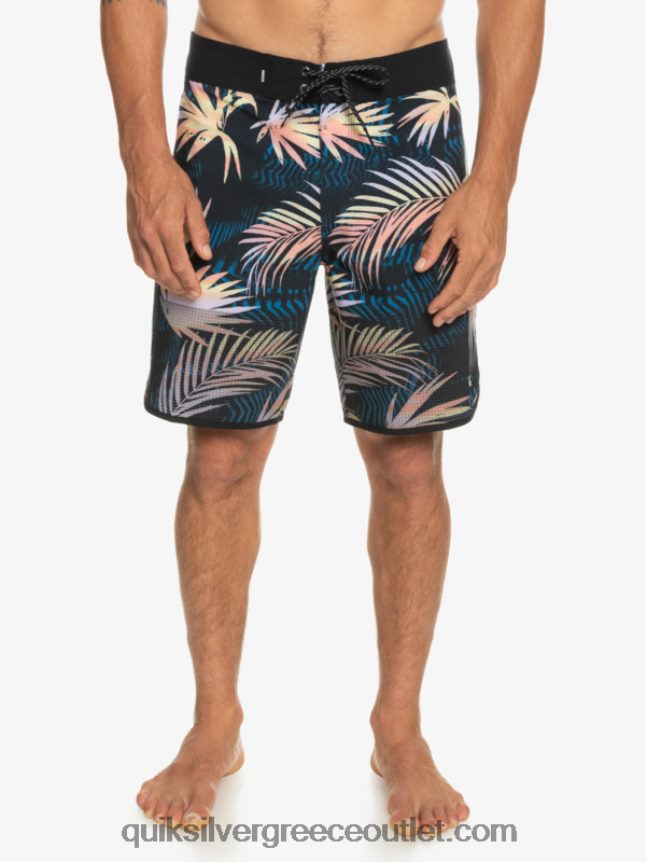Σορτς σανίδας highlite scallop 19 Quiksilver άνδρες 66LP8431 μαύρος