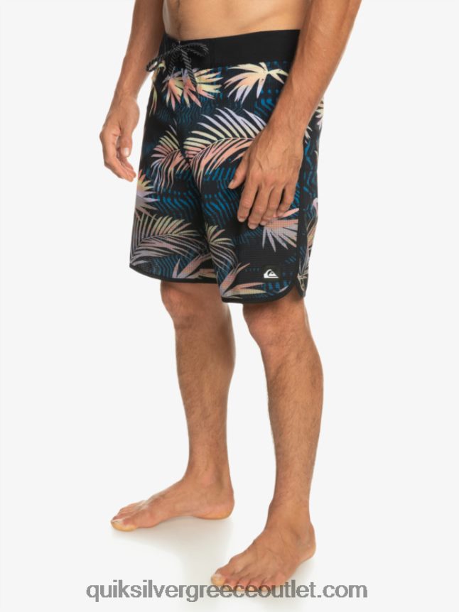 Σορτς σανίδας highlite scallop 19 Quiksilver άνδρες 66LP8431 μαύρος