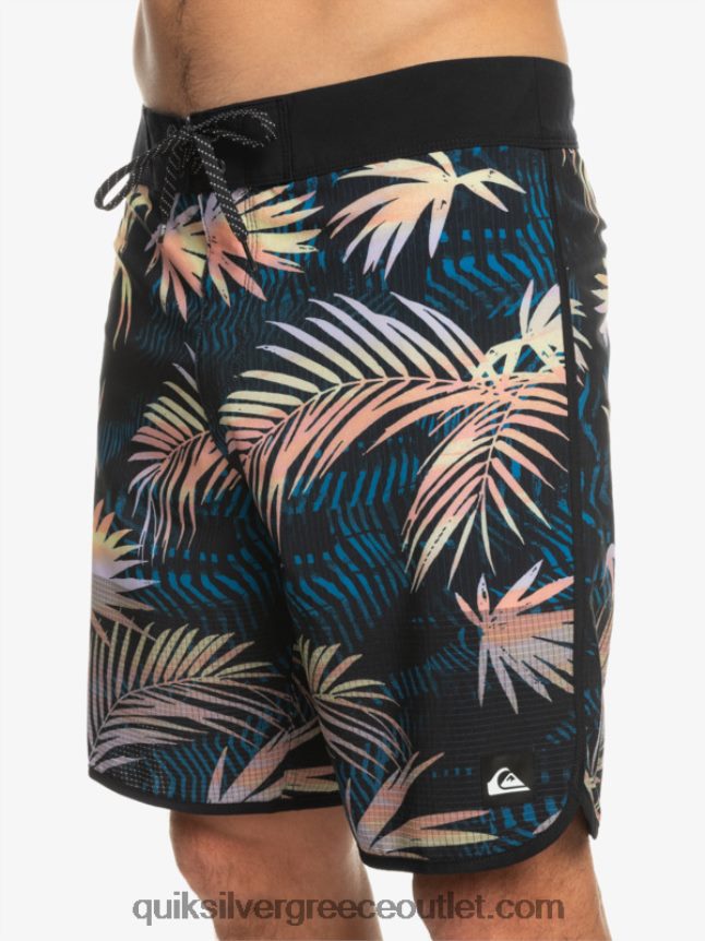 Σορτς σανίδας highlite scallop 19 Quiksilver άνδρες 66LP8431 μαύρος