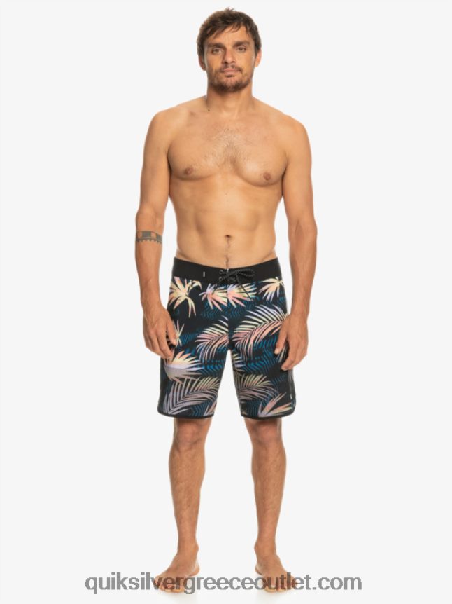 Σορτς σανίδας highlite scallop 19 Quiksilver άνδρες 66LP8431 μαύρος