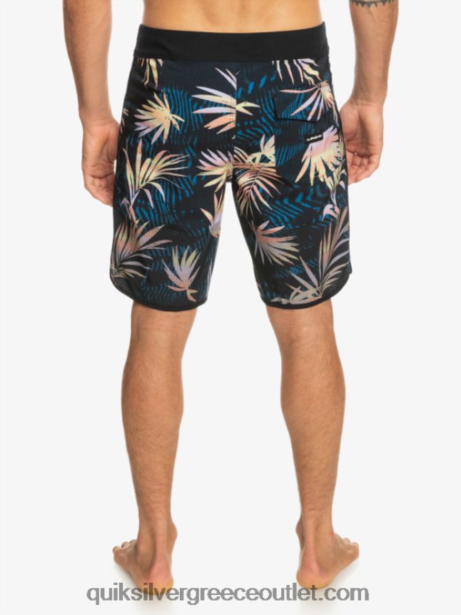 Σορτς σανίδας highlite scallop 19 Quiksilver άνδρες 66LP8431 μαύρος