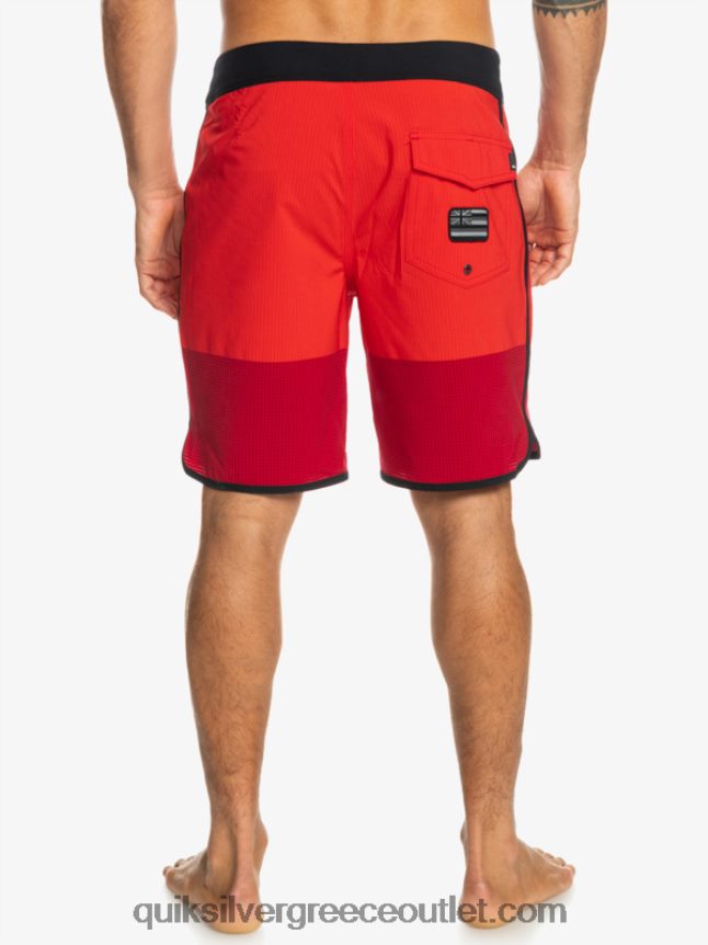Σορτς σανίδας highlite scallop 19 Quiksilver άνδρες 66LP8432 κόκκινο υψηλού κινδύνου
