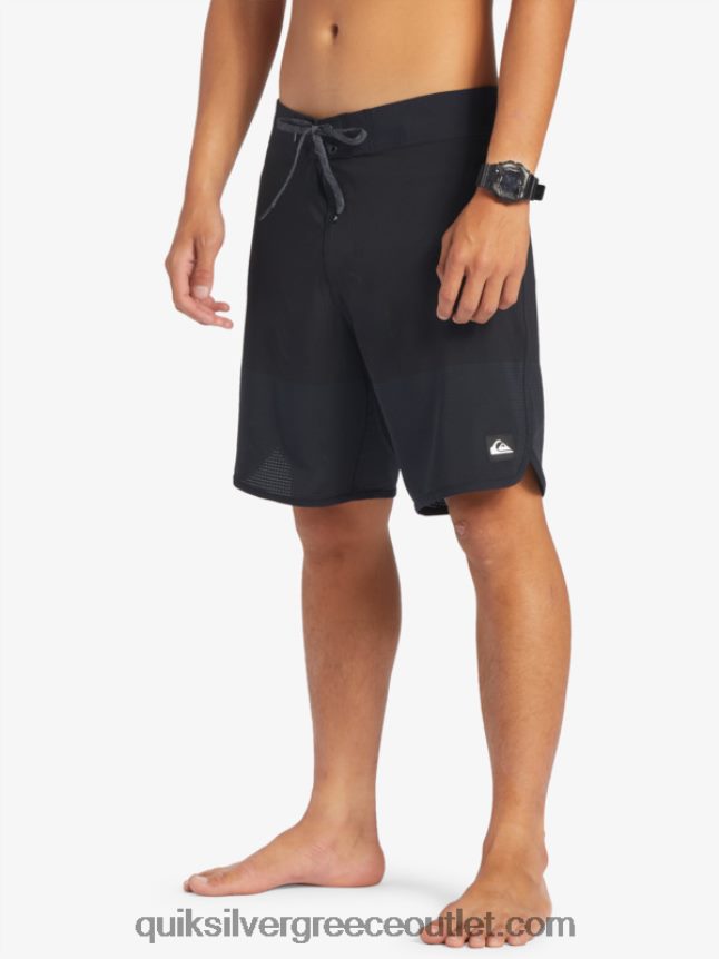 Σορτς σανίδας highlite scallop 19 Quiksilver άνδρες 66LP8437 μαύρος