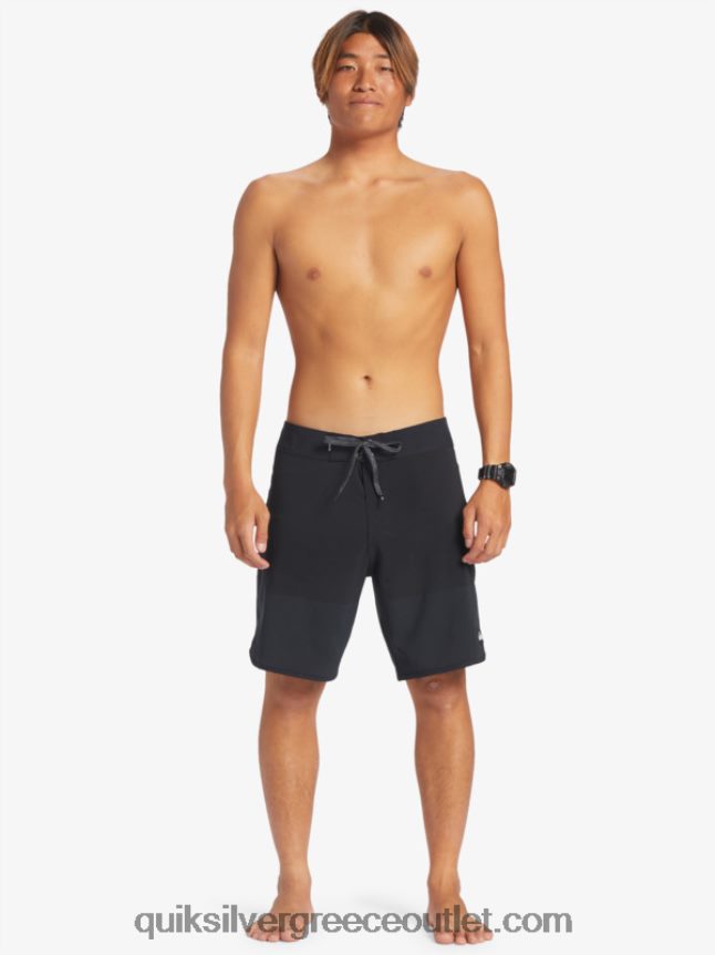 Σορτς σανίδας highlite scallop 19 Quiksilver άνδρες 66LP8437 μαύρος
