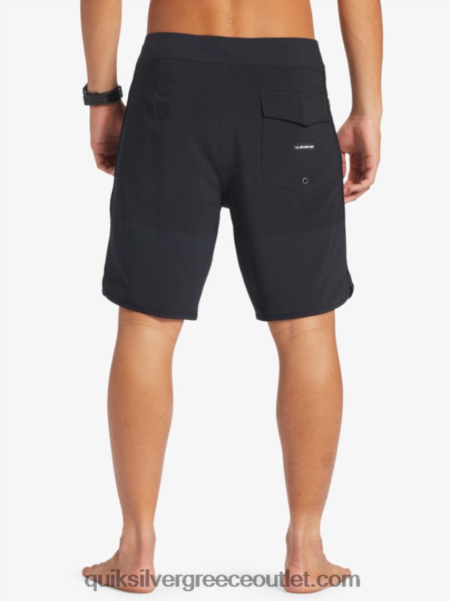 Σορτς σανίδας highlite scallop 19 Quiksilver άνδρες 66LP8437 μαύρος