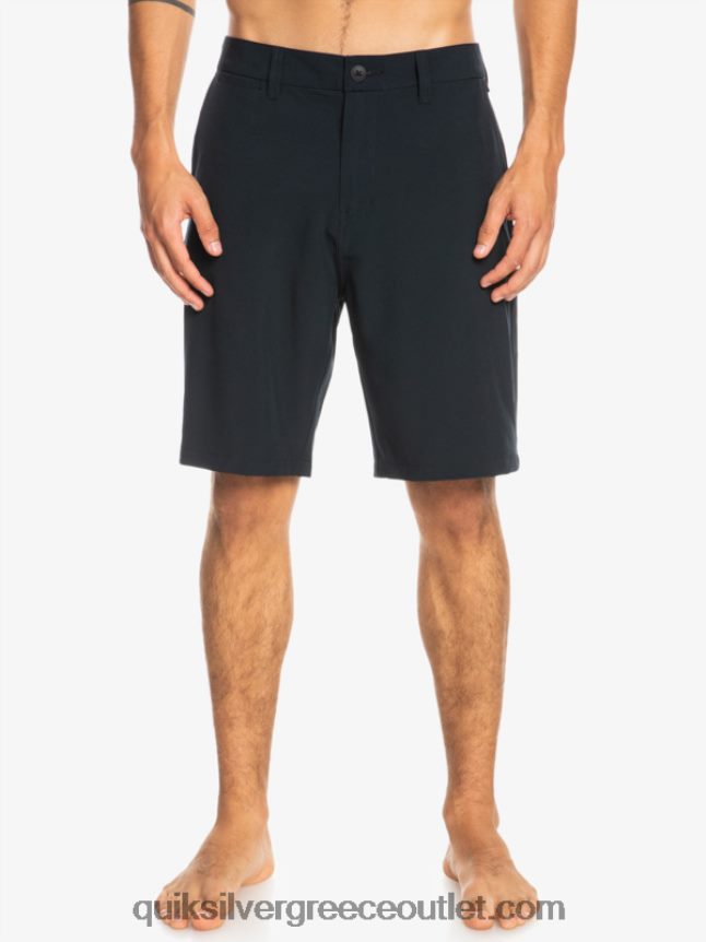 ocean union amphibian 20 υβριδικά σορτς Quiksilver άνδρες 66LP84138 μαύρος