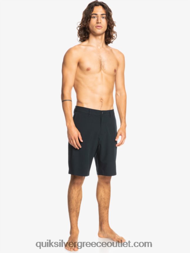 ocean union amphibian 20 υβριδικά σορτς Quiksilver άνδρες 66LP84138 μαύρος