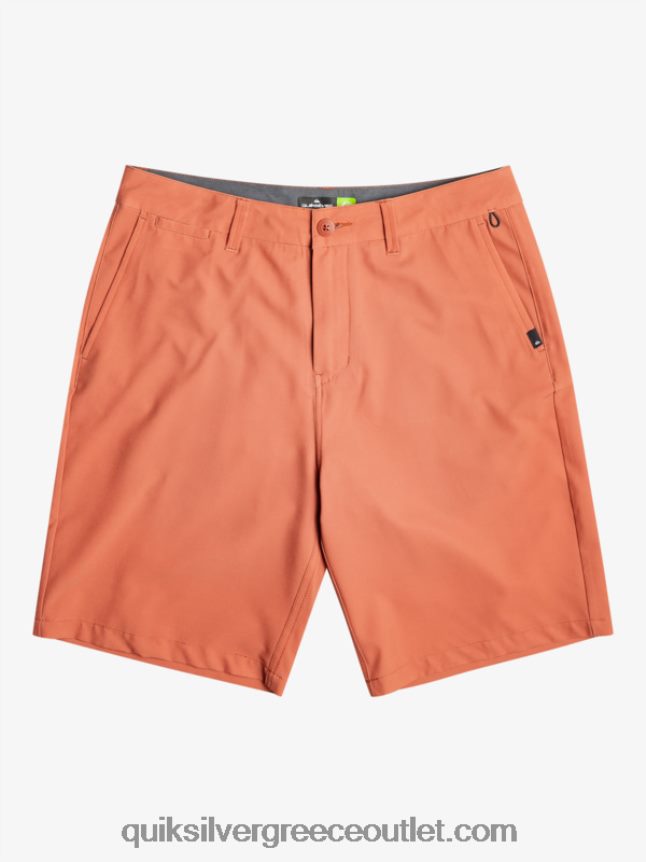 ocean union amphibian 20 υβριδικά σορτς Quiksilver άνδρες 66LP84139 ψημένο πηλό