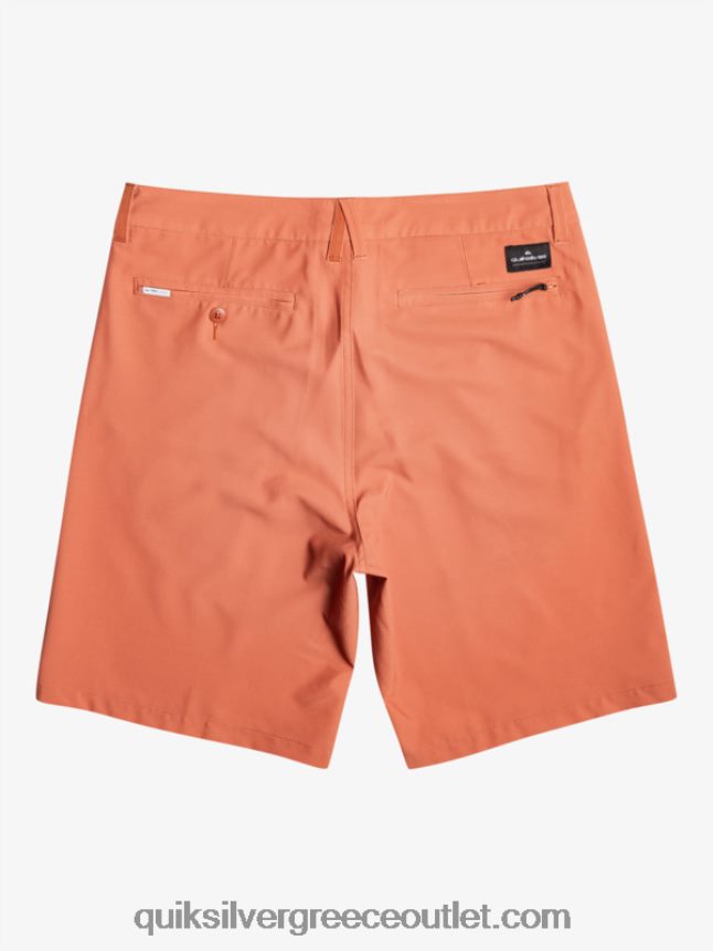 ocean union amphibian 20 υβριδικά σορτς Quiksilver άνδρες 66LP84139 ψημένο πηλό