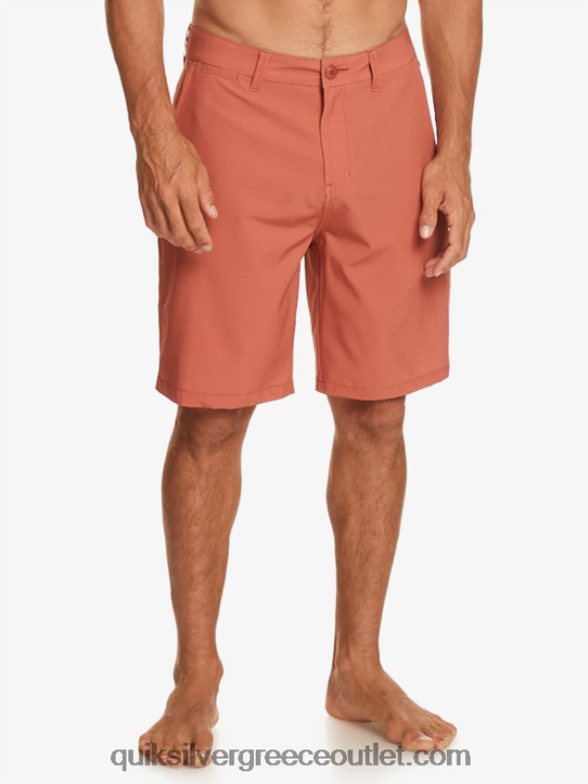 ocean union amphibian 20 υβριδικά σορτς Quiksilver άνδρες 66LP84139 ψημένο πηλό