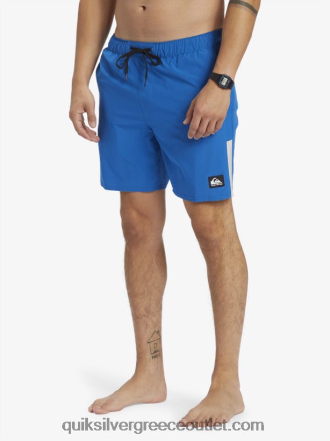 σορτς προπόνησης omni 17 Quiksilver άνδρες 66LP84795 αναπνευστήρας μπλε