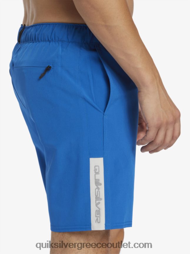 σορτς προπόνησης omni 17 Quiksilver άνδρες 66LP84795 αναπνευστήρας μπλε